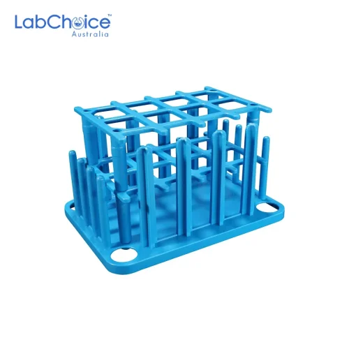 Polypropylene Test Tube Rack and Drain, Open Rack Design - Image 1