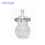 Reaction Distillation Flask Wide Mouth with Lid BORO 3.3 Glass LabChoice Australia 2