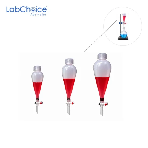 Separatory Funnel, Polypropylene with Stopcock, High Quality Separatory Funnel, Polypropylene with Stopcock, High Quality - Image 1