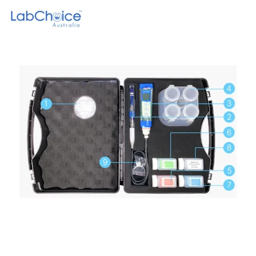 Smart pH Tester Kit for High Temperature and Corrosive Water Solutions with LabSen 865 ATC Electrode, -2.00 to 16.00 pH - Image 2