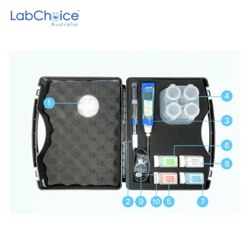 Smart pH Tester Kit for Small Volume and Test Tubes with LabSen 246-5 ATC Semi-Micro Electrode, -2.00 to 16.00 pH - Image 2