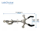Three Finger Clamp with Double Adjustable Swivel Bosshead Lab Choice AU