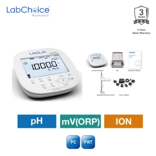 pH Ion Meter Kit with Calcium Testing, pH Range -2.000 to 20.000 pH