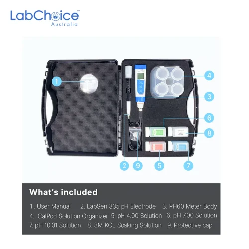 pH Tester Kit for Wastewater, Suspensions and Emulsions with LabSen 335 ATC Electrode, -2.00 to 16.00 pH pH Tester Kit for Wastewater, Suspensions and Emulsions with LabSen 335 ATC Electrode, -2.00 to 16.00 pH - Image 2