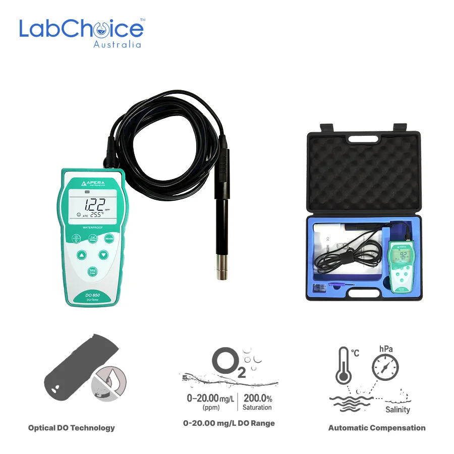 Dissolved Oxygen Meter Kit DO850-LabChoice AU Dissolved Oxygen Meter Kit DO850 LabChoice AU