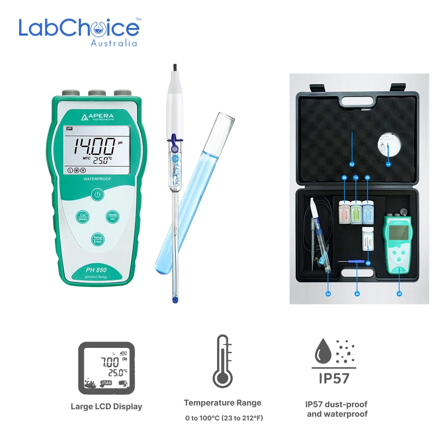 Portable pH Meter Kit PH850 MS LabChoice AU