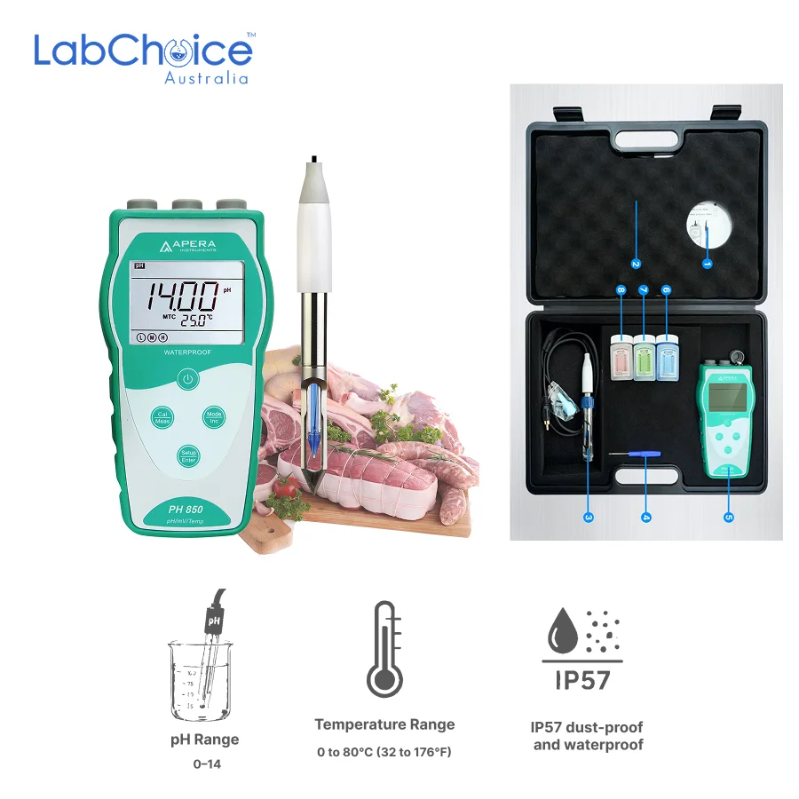 Portable pH Meter Kit PH850 MT LabChoice AU 1